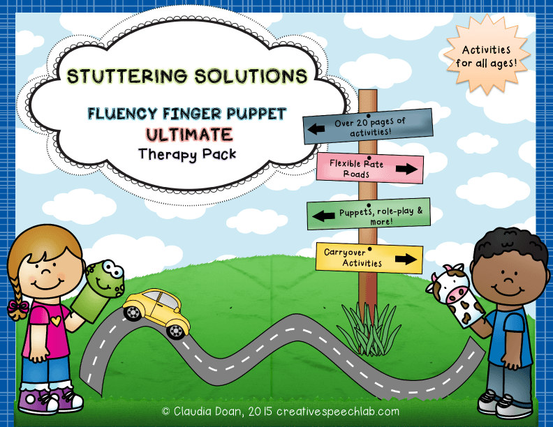 Stuttering solutions ultimate fluency finger puppet therapy pack