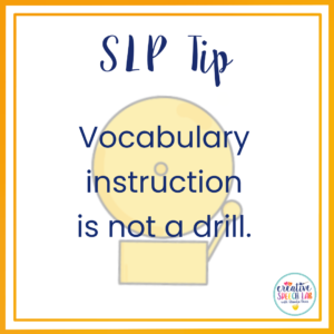 tier two vocabulary words speech therapy