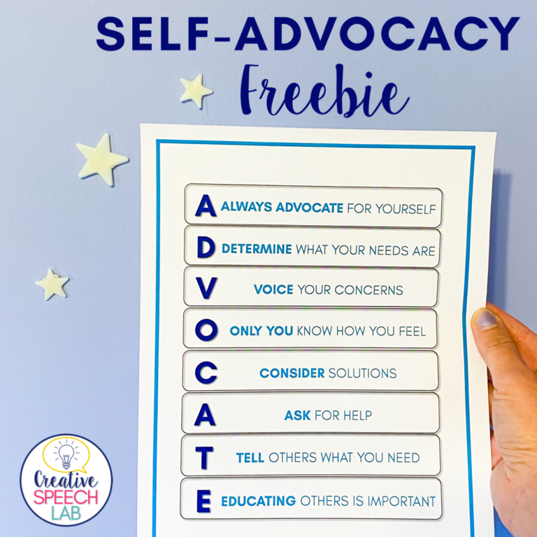 3 Easy Ways To Incorporate Self-Advocacy Into Your Sessions - Creative ...