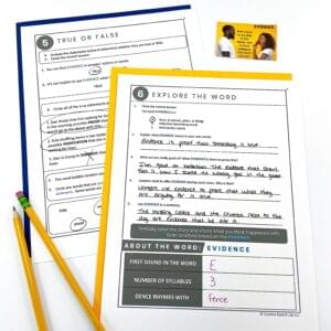 Tier 2 Vocabulary Resource Incorporating semantic webbing